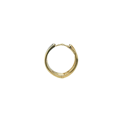 Gold Round Earrings