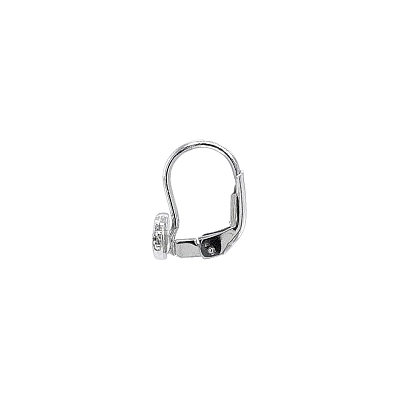 Earrings Sdrce with White Gold Zircons