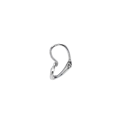 Children's Earrings with Sapphires in White Gold