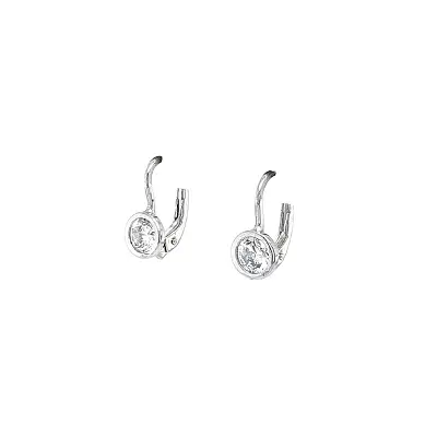 White Gold Earrings with Zircon - A Piece of Elegance for Every Day