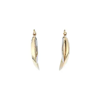 Timeless Earrings in Combination of Yellow and White Gold