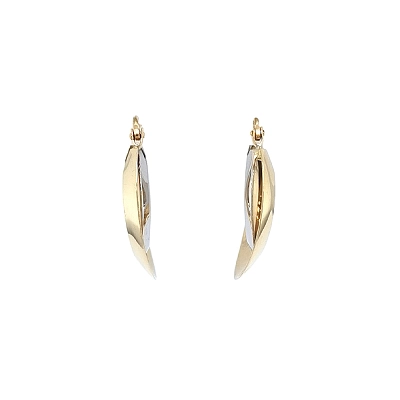 Timeless Earrings in Combination of Yellow and White Gold