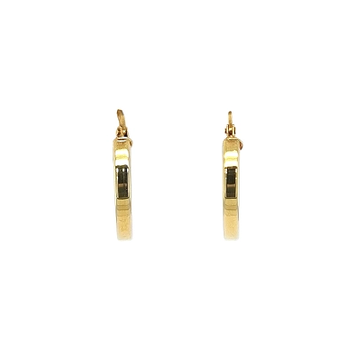 Elegant Yellow Gold Hoop Earrings