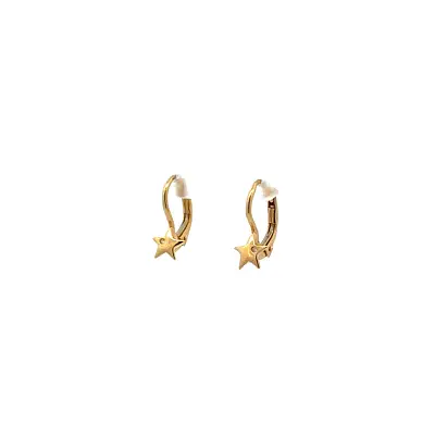 Gold Baby Earrings Stars