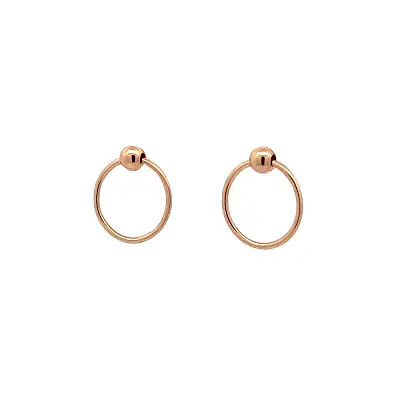 Earrings made of Pink Gold