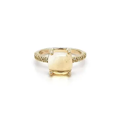 Gold Ring with Citrine