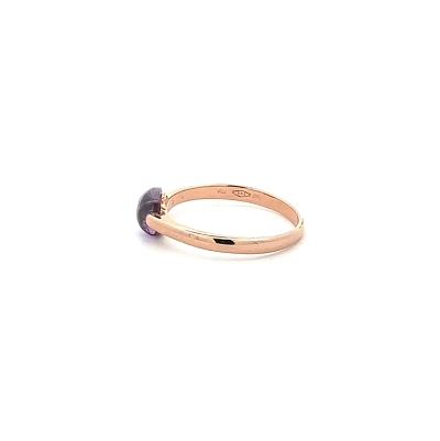 Gold Ring with Purple Stone