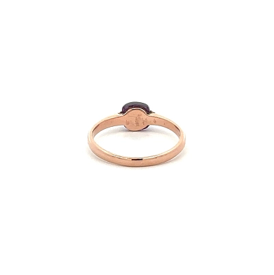 Gold Ring with Purple Stone