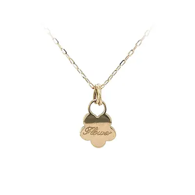 Timeless Pendant with Flower Motif