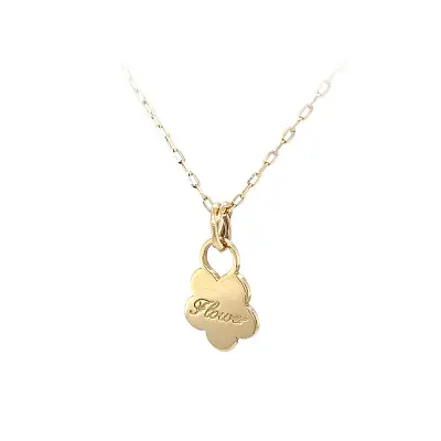 Timeless Pendant with Flower Motif