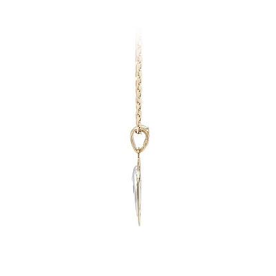 Pendant Madonna Virgin Mary of Combined Gold
