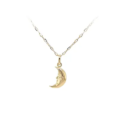 Pendant with moon motif in fine design