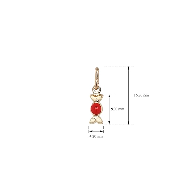 Gold Bonbon of Joy - Playful Jewellery with Enamel Details
