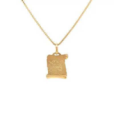 Gold Pendant Sign of the Capricorn