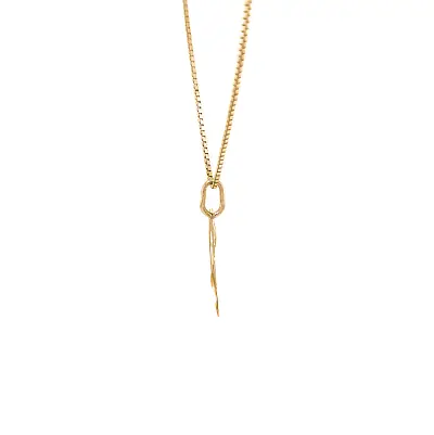 Gold Pendant Letter U