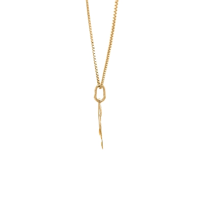 Gold Pendant Letter U