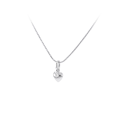 Pendant Heart of White Gold