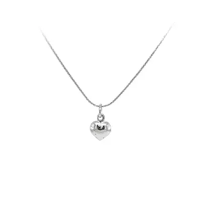 Pendant Heart of White Gold