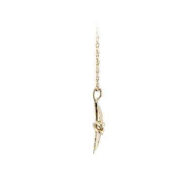 Elegant Gold Pendant with Artistic Relief