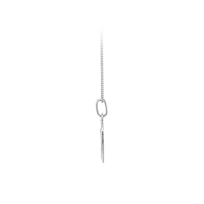 Pendant Madonna Virgin Mary of White Gold