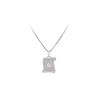 Pendant Sign of the Scorpion made of White Gold