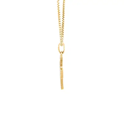 Golden Cross with Zircons