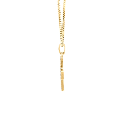Golden Cross with Zircons