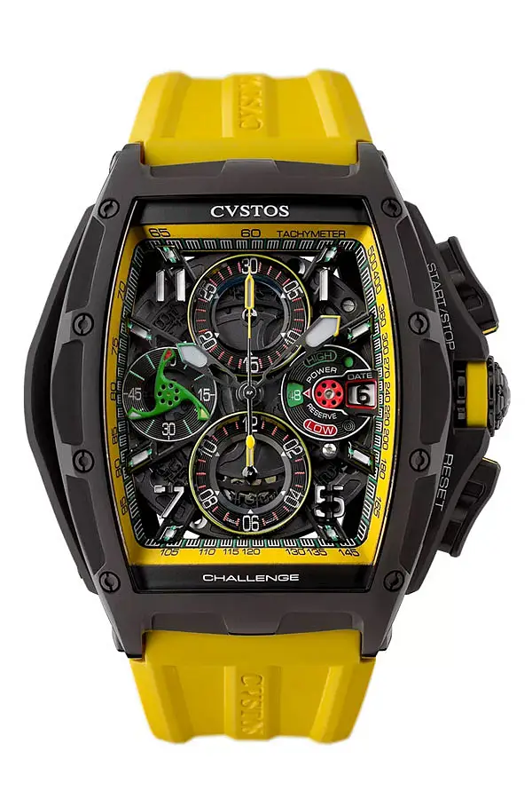 Cvstos Chrono Black Steel Yellow B00107.4102001