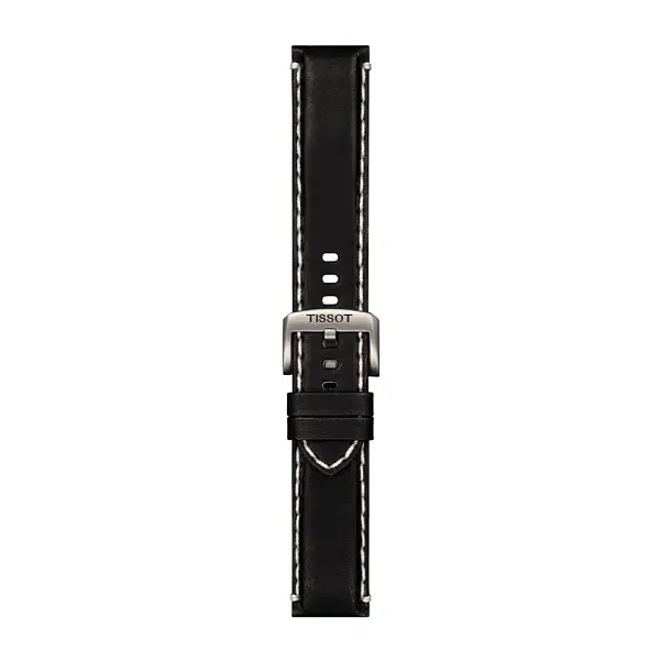 Tissot black leather strap 22 mm T852.044.982