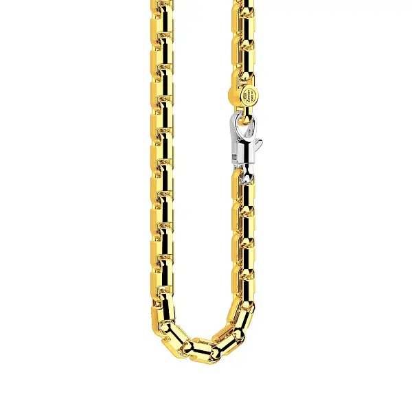 Zancan Men’s Necklace in Two-Tone Gold EC712GB-60