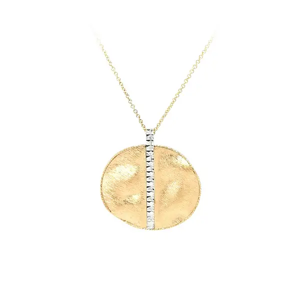 Ladies Necklace made of Combination Gold