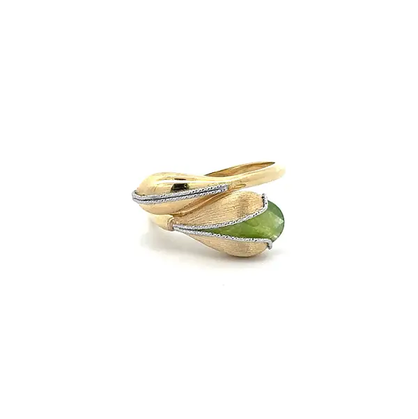 Gold Ring with Green Stone