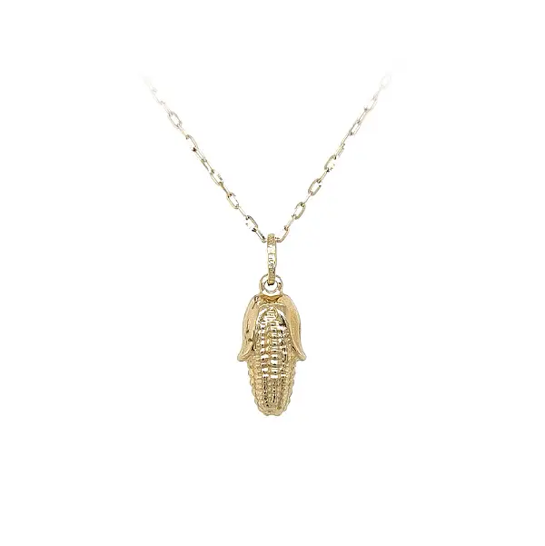 Golden Corn Ear Pendant