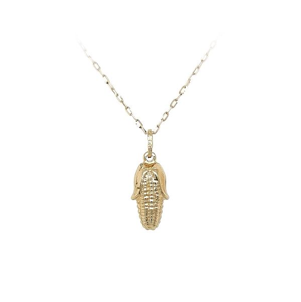Golden Corn Ear Pendant