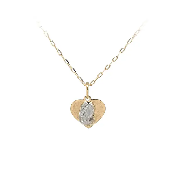 Heart of Faith - Medallion of Our Lady of Combined Gold