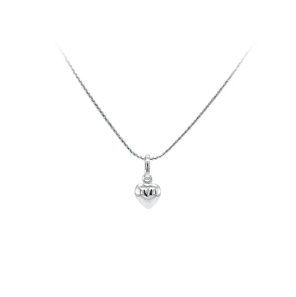 Pendant Heart of White Gold