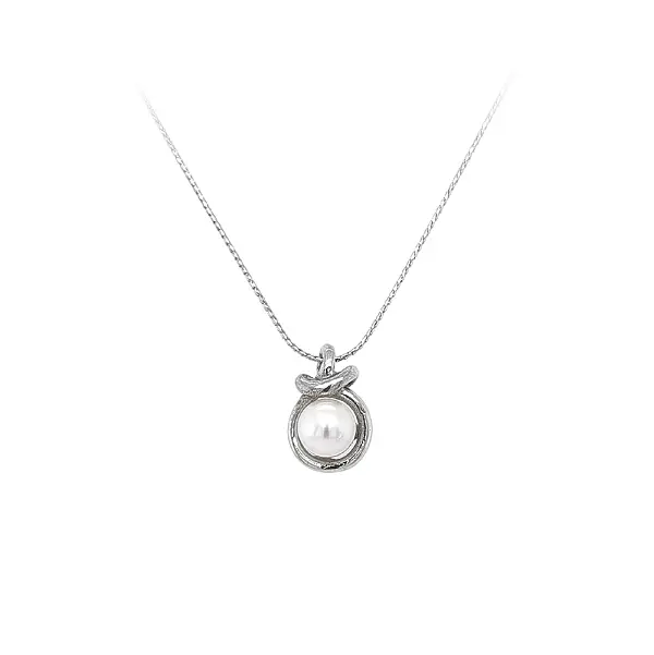 Luxury Pendant with Pearl - The Beauty of White Gold and Pure Elegance