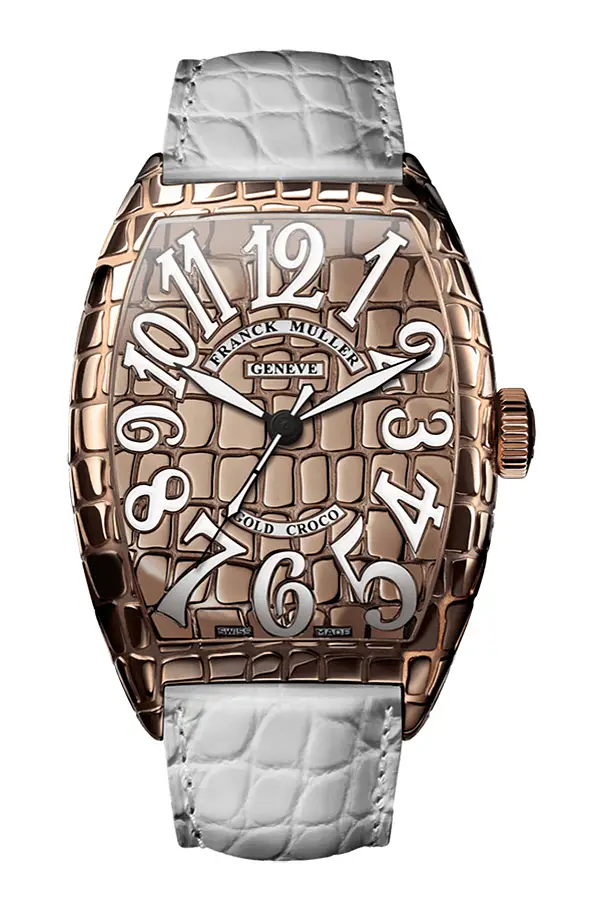 Franck Muller Cintrée Curvex Gold Croco 5850 SC GOLD CR 5N