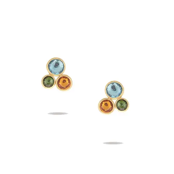 Gold Earrings with Semi Precious Stones Marco Bicego Jaipur