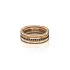 Gold ring Baraka with black diamonds AN334201