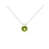 White gold pendant with natural peridot 2.00 ct