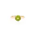 Ring in 18k rose gold with peridot 1.35 ct