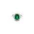 Gold Ring with Emerald and Diamonds