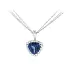 Luxury Necklace with Tanzanite and Sparkling Diamonds