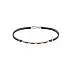 Gold Men's Zancan Bracelet with Black Diamonds