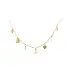 Gold Ladies Necklace Hearts
