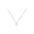 Women's White Gold Zircon Necklace