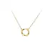 Gold Necklace with Zircon