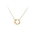 Gold Necklace with Zircon