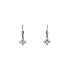 Earrings Flowers with White Gold Zircons